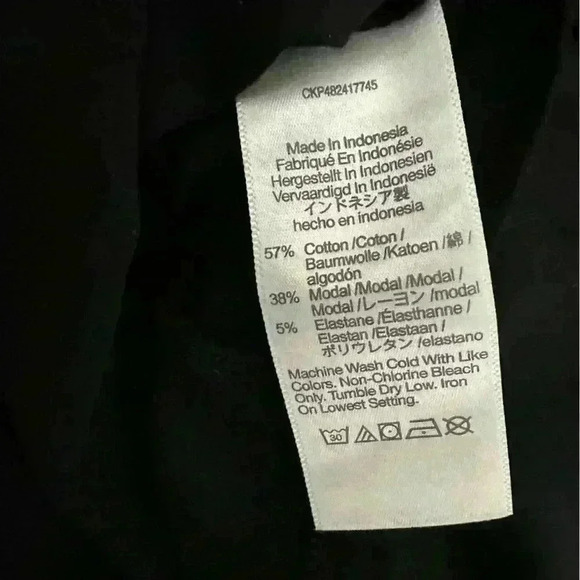 Madewell Funnelneck Cropped Muscle Tee True Black Size XS - Picture 6 of 9